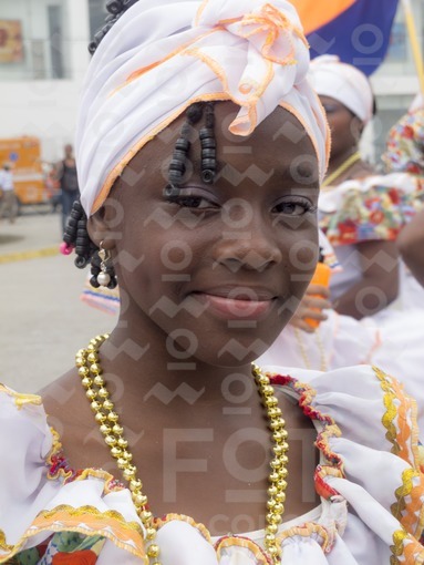 Mujer con traje típico,Fiestas de San Pacho,Quibdó,Chocó / Woman with costume, Festival of San Pacho,Quibdo,Choco