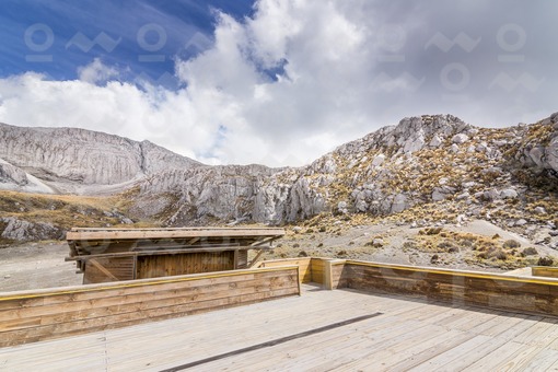 Desde la terraza del Chalét en el Nevado del Ruiz